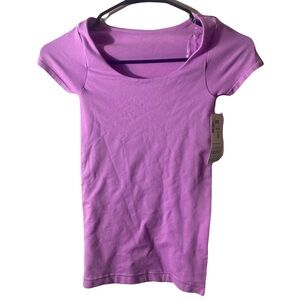 NWT Aeropostale Seamless Short Sleeve Fuchsia Pink Top XS